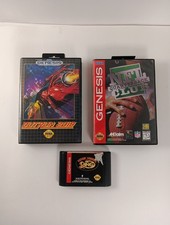 Sega Genesis Lot Game Cases And Manual And One Cartridge - Boxing Legend Ring