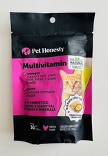 Pet Honesty Cat Multivitamin 3.7 oz   Chicken Flavor, 30-Day Supply, Exp 06/2026