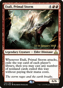 Etali, Primal Storm (RIX) #100 Prerelease Foil