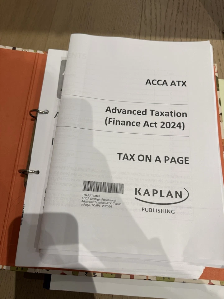 ACCA ATX-UK FA24 Learning Materials-integrated Workbook From Kaplan - Image 3 of 4
