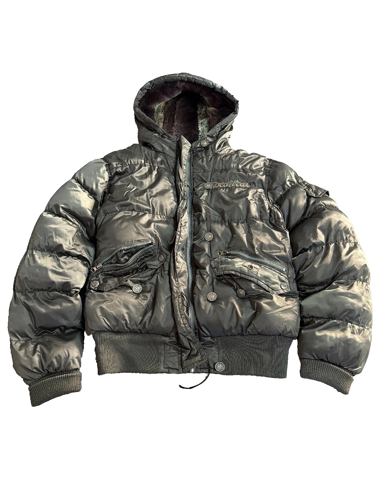 00s vtg YAMAMOTO STYLE STREEWEAR PUFFER BOMBER JACKET JAPANESE Y2K