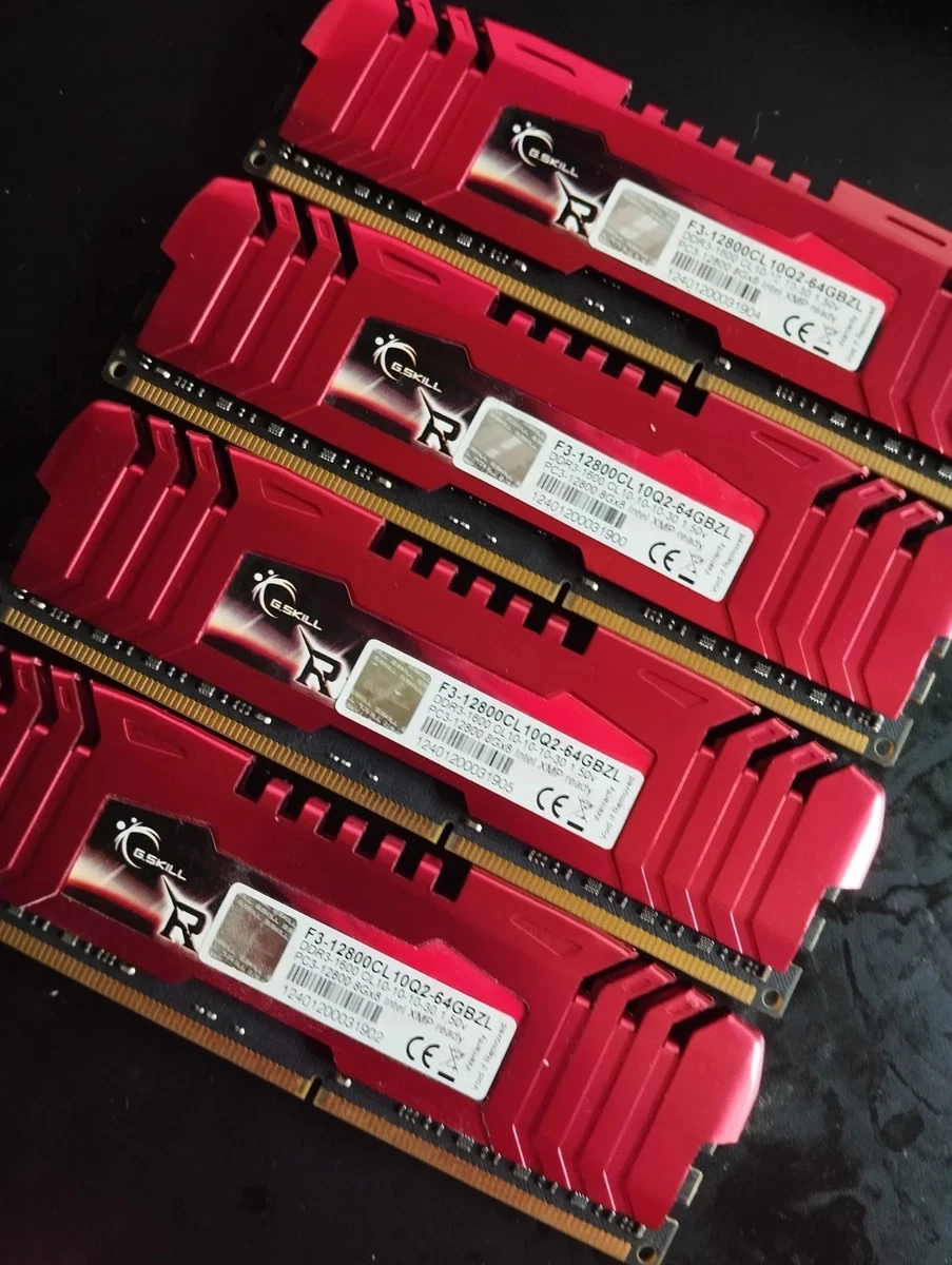 G. SKILL DDR3 SDRAM 8 GB Capacity per Module RAM 4 Modules for