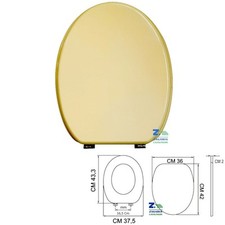 COPRIWATER UNIVERSALE IN LEGNO CHAMPAGNE CON CERNIERE UNIVERSALI SEDILE COPRI WC