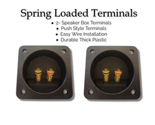 Subwoofer / Speaker  Box  Square  Push Terminal Cups 2pcs