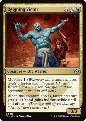 Foil - x1 Reigning Victor TDM Tarkir Dragonstorm MTG 216 FOIL COMMON M/NM 1x