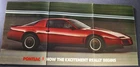 1982 Pontiac Trans Am Firebird Fold-Out Magazine Ad Excellent Original