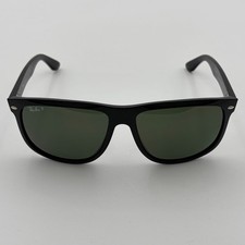 Ray-Ban RB 4147 Sunglasses Unisex Black Green Square Boyfriend