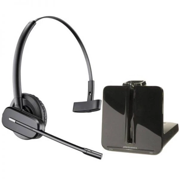 Plantronics CS540 mit Hörerlift HL10, Mono DECT - Headset für Telefon - Schwarz. - Bild 3 von 4
