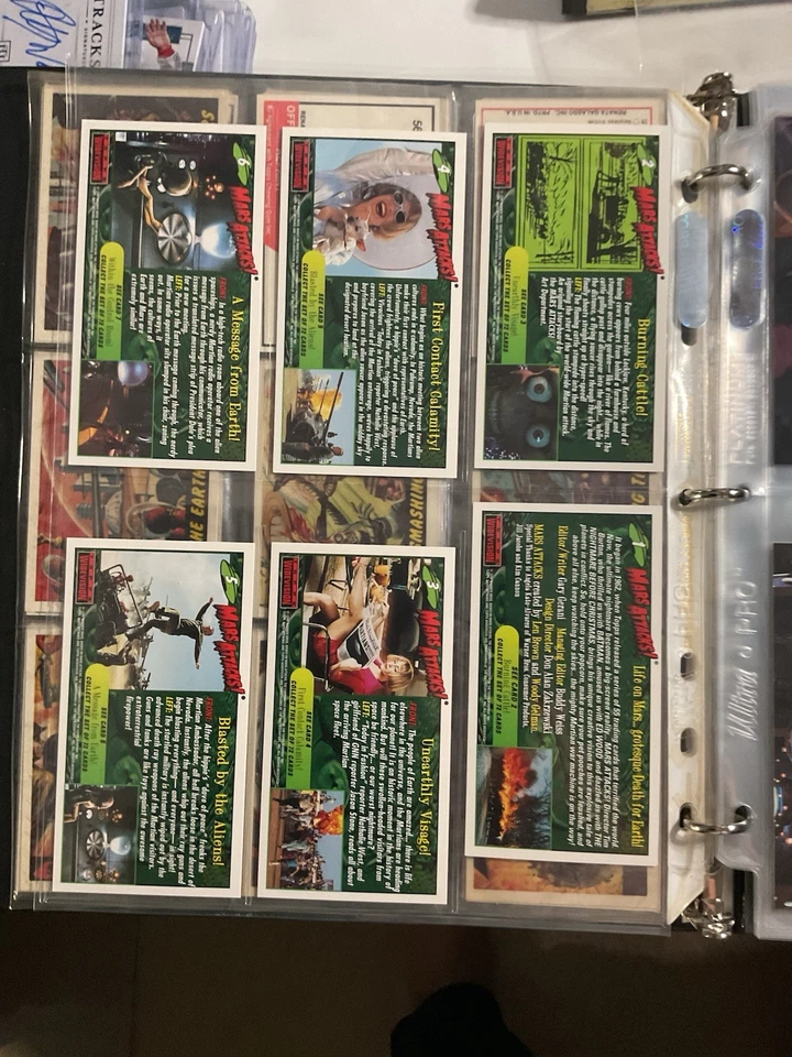 Mars Attacks! Movie complete trading card base set by Topps 1996 NM- MT+ - Image 2 of 4