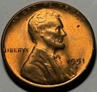 1951-S Lincoln Wheat Cent — Uncirculated MS Red 🔥 Exact Coin