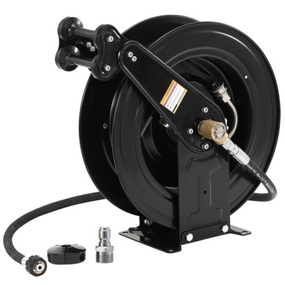 #ad High Pressure Washer Hose Reel for Water Air Oil 3 8quot; X 50 FT Steel Dual Arm... $357.55