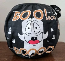 Vintage Gemmy Halloween Ghost Candy Bucket Collapsible Trick Or Treat Bucket