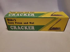 Duke 100 Easy Pecan Nut Cracker - Silver/Wood New in Box