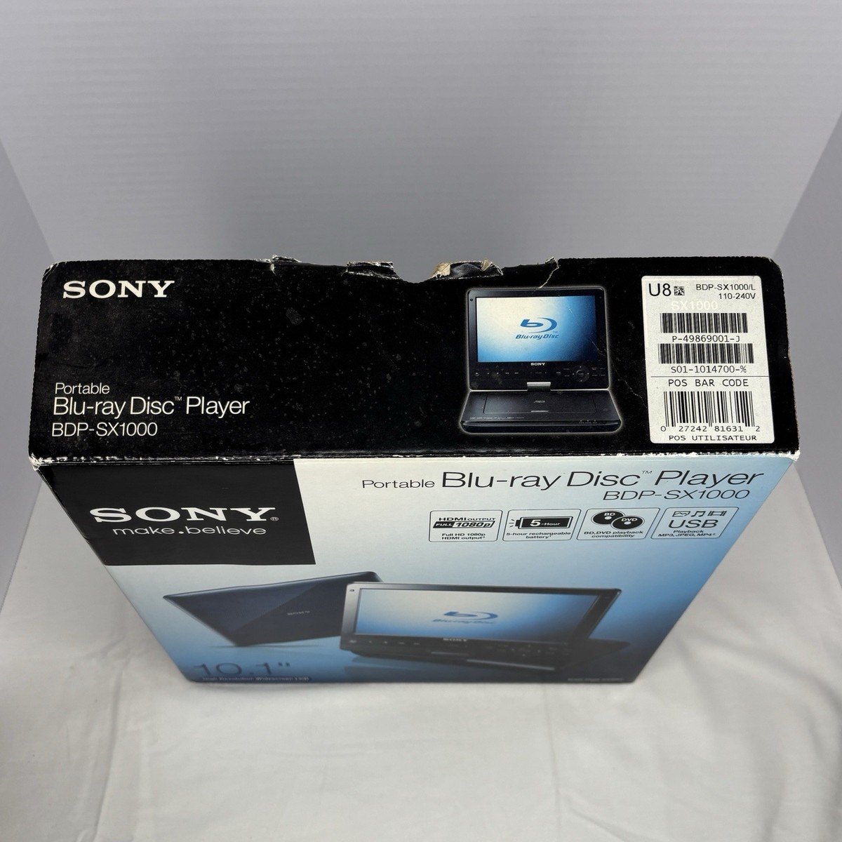 Sony BDP-SX1000 Portable Blu-Ray Player (10.1