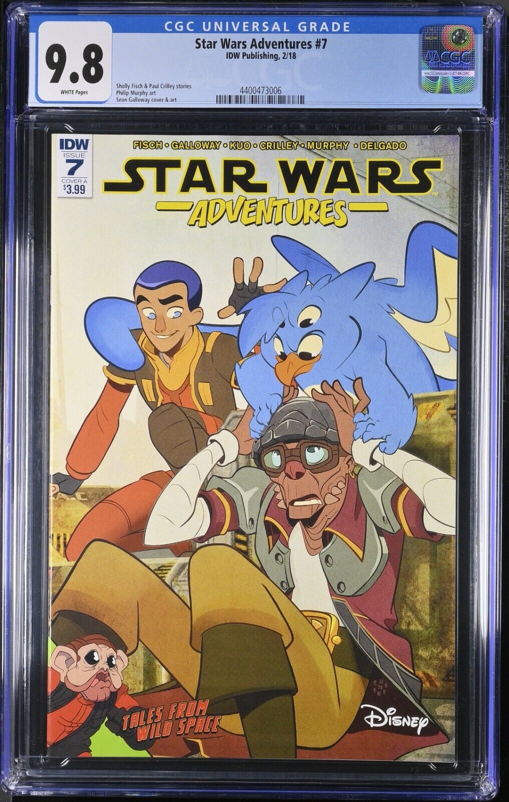 Star Wars Adventures #7 CGC 9.8 1st Appearance of Hondo Ohnaka Cover A 2018