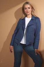 M&co Faux Suede Biker Jacket