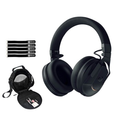 AlphaTheta HDJ-F10 Wireless Monitor DJ Headphones w Gear Bag