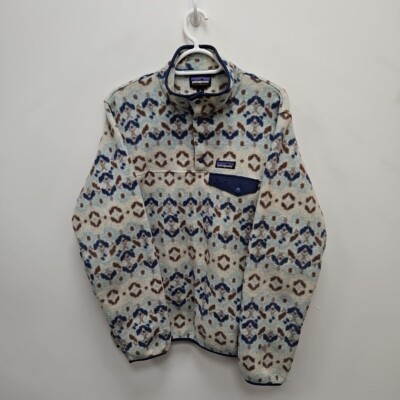Patagonia Synchilla Snap T Fleecepullover Aztec Tundra Cluster Sky Blue Medium 