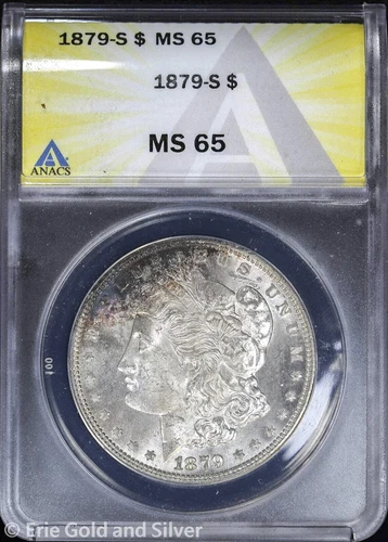 1879-S $1 Morgan Silver Dollar ANACS MS 65 | Uncirculated UNC BU