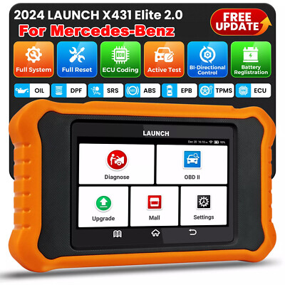 2026 LAUNCH X431 Creader 2.0 Scanner for Mercedes-Benz OBD2 Car Diagnostic Tool