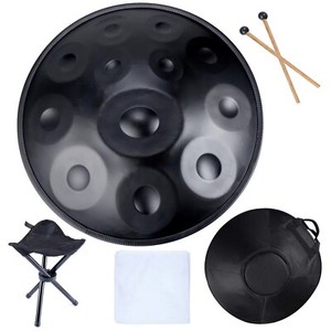Tambour à main pour instrument de percussion en acier à 12 notes en ré mineur