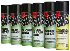 GARAGE/MECHANICS WORKSHOP AEROSOL SET ASSORTED GREASE LUBRICANT 6 x 500ML - SASL