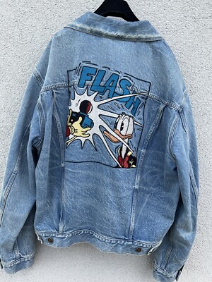 Gucci Disney Donald Duck Denim Jacket Men's Extra Large Blue