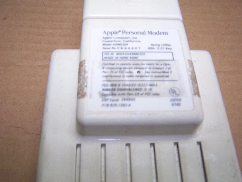 Apple personal modem Model:A9M0334 - Image 2 of 3