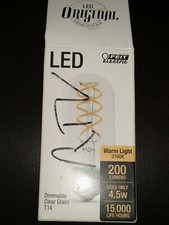 1 Feit Electric 25 Watt Equivalent T14 Spiral Filament LED Light Bulb White