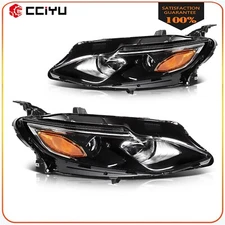 For 2019 2020 2021 Chevrolet Malibu Black Housing Headlights Assembly Left+Right