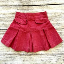 OshKosh B gosh Pink Herringbone Pleated Skirt Girl s Sz 2T