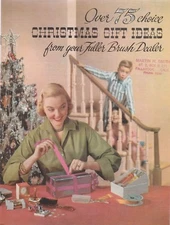 FULLER BRUSH COMPANY 1952 CATALOGS, INSERTS, AND DOOR TAG