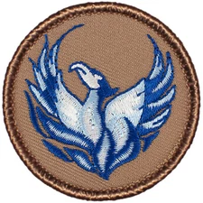 Blue Phoenix Patrol Patch - 2" Round Embroidered Patch
