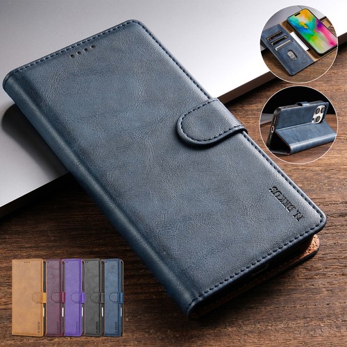 For iPhone 16 15 14 13 12 Pro Max Magnetic Leather Wallet Card Flip Case Cover - Picture 14 of 64