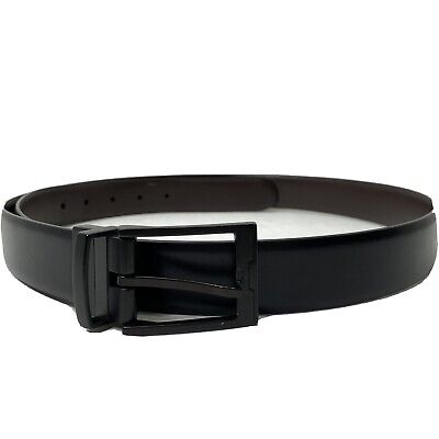 【新品未開封】Jack Nobile【レアデック】 Reversible Leather Belt Men's Size 42 Brown Black Matte