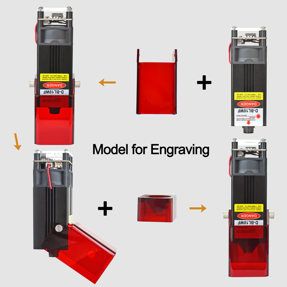 80W Laser Engraver Module Head with Air Assist for CNC Engraving ...