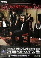 Onerepublic - Dreaming , Frankfurt 2008 | Konzertplakat | Poster