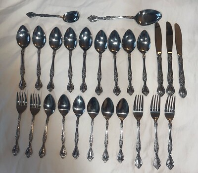 Stainless Steel  Japan-Floral Handle-Lot Of 25