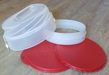 Duplex + plateau additionnel Tupperware - Boîte à gâteau - Transporteur