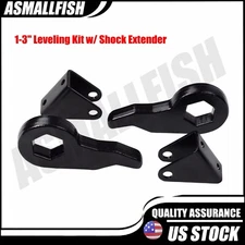 For 1999-2013 Front 1-3" Leveling Kit w/ Shock Extender GMC Chevy 2500 3500