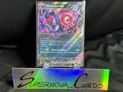 037 064 pokemon card Japanese Archaludon ex 037/064 sv7a Holo TCG Munkidori ex 037/064 Shrouded Fable