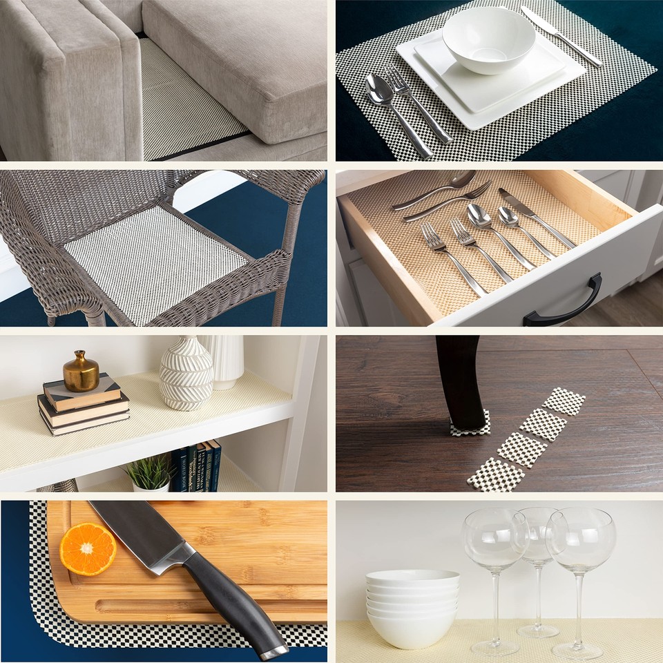 Veken Rug Gripper Pad for Hardwood Floors, Non Slip Rug Pads for Area