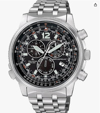 Orologio Citizen Crono Pilot Uomo Acciaio Radio Controllato _CB5860-86E