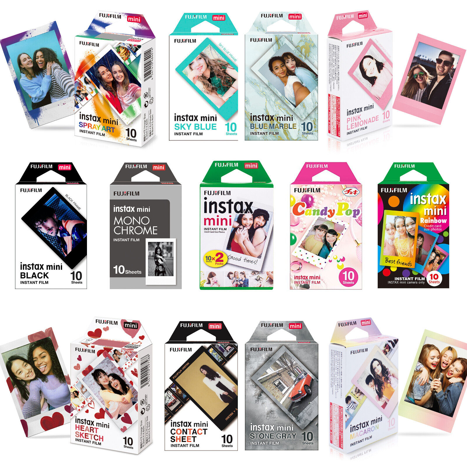 Fujifilm Instax Mini Film 8, 9, 11, 12, EVO - Fujifilm Fujifilm Instax Mini Film 8, 9, 11, 12, EVO - Fujifilm