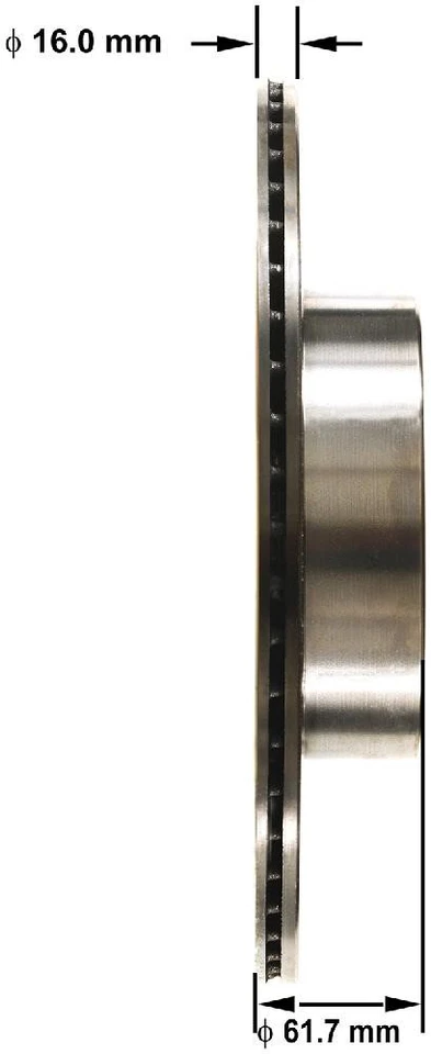 Rotor de freno de disco compatible con Infiniti G37 G35 Bendix 2007-2011 Foto 2 de 2