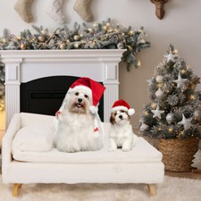 Large Pet Sofa Bed Soft Dog Lounge Couch Cat Bed Stool with Washable Cushion