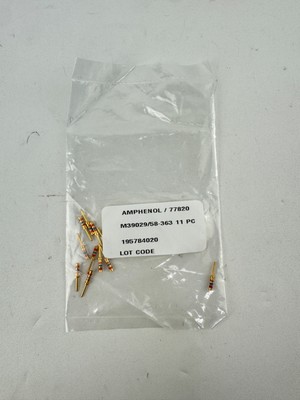 x(11) Amphenol M39029/58-363 CONTACT PIN 20-24AWG CRIMP GOLD