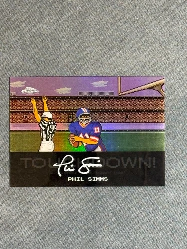 2025 Topps Chrome Phil Simms Tecmo Autographs (RAW)