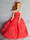 11" Vintage 1960s Uneeda Wendy Doll Red Hair Barbie Lilli Clone Pretty Red Dress