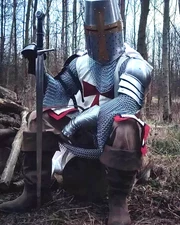 Medieval Templar Knight Full Body Set Armour Cosplay Halloween Sword Suit Armor
